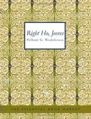 Cover of: Right Ho Jeeves (Large Print Edition) by P. G. Wodehouse