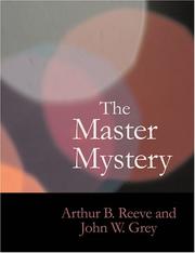 Cover of: The Master Mystery (Large Print Edition) by Arthur B. Reeve