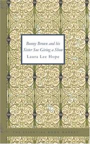 Cover of: Bunny Brown and his Sister Sue Giving a Show by Laura Lee Hope, Laura Lee Hope