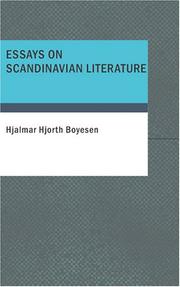 Cover of: Essays on Scandinavian Literature by Hjalmar Hjorth Boyesen