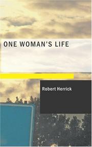 Cover of: One Woman's Life by Robert Herrick