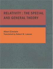 Cover of: Relativity by Albert Einstein