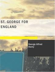 Cover of: St. George for England (Large Print Edition) by G. A. Henty