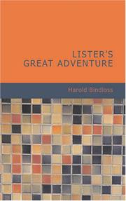 Cover of: Lister's Great Adventure by Harold Bindloss