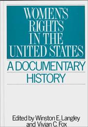 Cover of: Women's rights in the United States: a documentary history