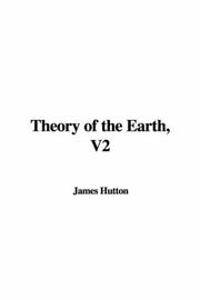 Cover of: Theory of the Earth, V2