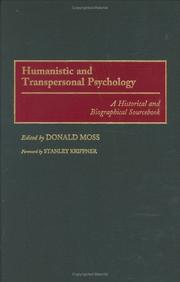 Cover of: Humanistic and transpersonal psychology | 