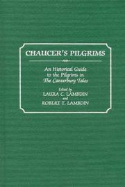 Cover of: Chaucer's pilgrims by Laura C. Lambdin, Robert T. Lambdin