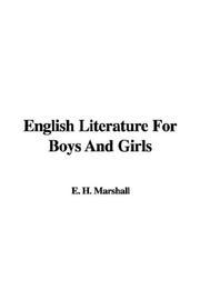 Cover of: English Literature For Boys And Girls