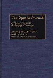 The Specht journal by Johann Friedrich Specht