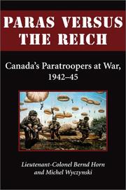 Cover of: Paras versus the Reich: Canada's paratroopers at war, 1942-45