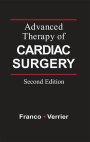 Cover of: Advanced Therapy in Cardiac Surgery