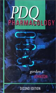 Cover of: PDQ Pharmacology by Gordon E. Johnson M.D.