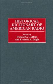 Cover of: Historical dictionary of American radio | 