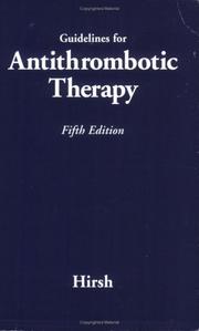 Cover of: Guidelines for Antithrombotic Therapy