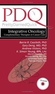 Cover of: PDQ Integrative Oncology by Gary, Ph.D. Deng, Andrew Vickers