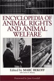 Cover of: Encyclopedia of animal rights and animal welfare