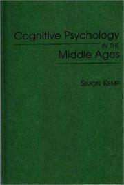 Cover of: Cognitive psychology in the Middle Ages