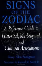Cover of: Signs of the zodiac: a reference guide to historical, mythological, and cultural associations
