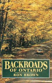 Cover of: Backroads of Ontario by Brown, Ron