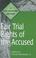 Cover of: Fair Trial Rights of the Accused