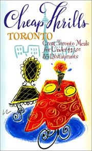 Cover of: Cheap Thrills Toronto by Nancy Marrelli, Simon Dardick