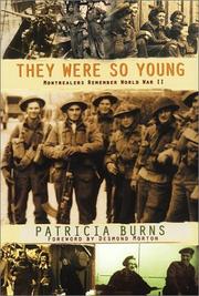 Cover of: They were so young: Montrealers remember World War II