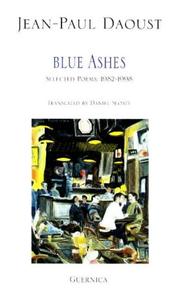 Cover of: Blue ashes: selected poems 1982-1998