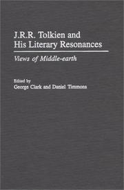 Cover of: J.R.R. Tolkien and His Literary Resonances by 