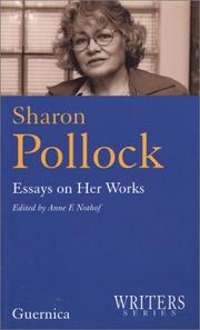 Cover of: Sharon Pollock: Essays on her works (Writers Series 1)