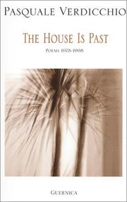 Cover of: The house is past: poems 1978-1998