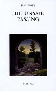 Cover of: The Unsaid Passing