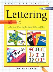 Cover of: Lettering by Amanda Lewis