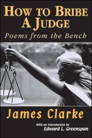 Cover of: How to bribe a judge: poems from the bench