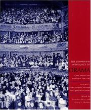 Cover of: The Broadview Anthology of Drama (Volume I) by 
