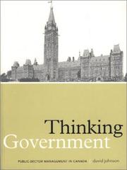 Cover of: Thinking government | Johnson, David