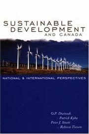 Cover of: Sustainable development and Canada by by O.P. Dwivedi ... [et al.].