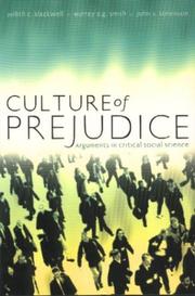 Culture of prejudice by Judith C. Blackwell