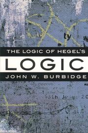Cover of: The Logic of Hegel's Logic: An Introduction