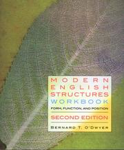 Cover of: Modern English Structures Workbook | 