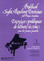 Cover of: Practical Sight Reading Exercises for Piano Students, Book 1