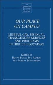 Cover of: Our Place on Campus | Sue Rankin
