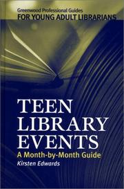 Teen Library Events by Kirsten Edwards