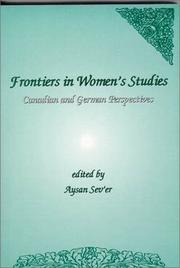 Cover of: Frontiers in Women's Studies: Canadian and German Perspectives