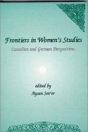 Cover of: Frontiers in women's studies: Canadian and German perspectives