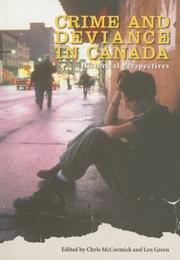 Cover of: Crime and Deviance in Canada by 