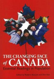 Cover of: The Changing Face of Canada: Essential Readings in Population