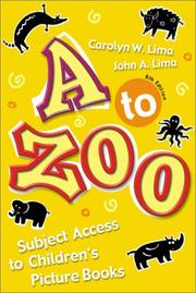 Cover of: A to zoo by Carolyn W. Lima