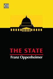 Cover of: State by Franz Oppenheimer