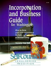 Cover of: Incorporation and Business Guide for Washington (Incorporation & Business Guide for Washington)